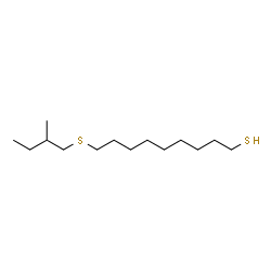 ChemSpider 2D Image | 9-[(2-Methylbutyl)sulfanyl]-1-nonanethiol | C14H30S2