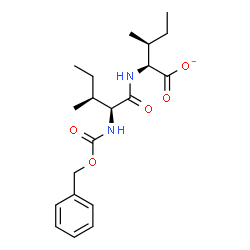 ChemSpider 2D Image | (2S,3S)-2-({N-[(Benzyloxy)carbonyl]-L-isoleucyl}amino)-3-methylpentanoate | C20H29N2O5