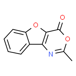 ChemSpider 2D Image | 2-Methyl-benzo[4,5]furo[3,2-d][1,3]oxazin-4-one | C11H7NO3