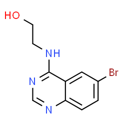 ChemSpider 2D Image | 2-((6-Bromoquinazolin-4-yl)amino)ethanol | C10H10BrN3O