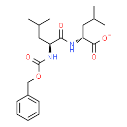 ChemSpider 2D Image | (2R)-2-({N-[(Benzyloxy)carbonyl]-L-leucyl}amino)-4-methylpentanoate | C20H29N2O5