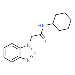 ChemSpider 2D Image | N-Cyclohexyl-1H-benzotriazole-1-acetamide | C14H18N4O