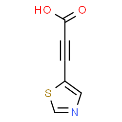 ChemSpider 2D Image | 3-(1,3-Thiazol-5-yl)-2-propynoic acid | C6H3NO2S