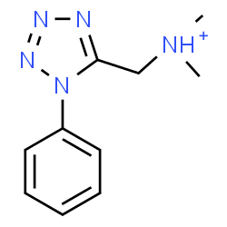 ChemSpider 2D Image | N,N-Dimethyl(1-phenyl-1H-tetrazol-5-yl)methanaminium | C10H14N5