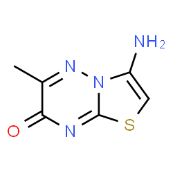 ChemSpider 2D Image | 3-Amino-6-methyl-thiazolo[3,2-b][1,2,4]triazin-7-one | C6H6N4OS