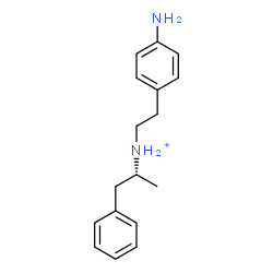 ChemSpider 2D Image | (2R)-N-[2-(4-Aminophenyl)ethyl]-1-phenyl-2-propanaminium | C17H23N2