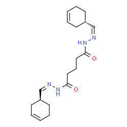 ChemSpider 2D Image | N'~1~,N'~5~-Bis[(Z)-(1S)-3-cyclohexen-1-ylmethylene]pentanedihydrazide | C19H28N4O2