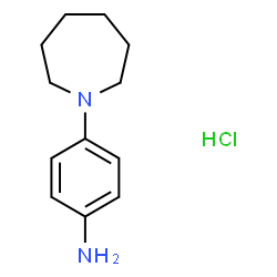 ChemSpider 2D Image | 4-(Azepan-1-yl)aniline hydrochloride | C12H19ClN2