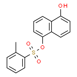 ChemSpider 2D Image | 5-Hydroxy-1-naphthyl 2-methylbenzenesulfonate | C17H14O4S