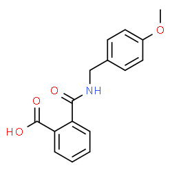 ChemSpider 2D Image | 2-[(4-Methoxybenzyl)carbamoyl]benzoic acid | C16H15NO4
