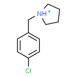 ChemSpider 2D Image | 1-(4-Chlorobenzyl)pyrrolidinium | C11H15ClN