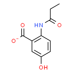 ChemSpider 2D Image | 5-Hydroxy-2-(propionylamino)benzoate | C10H10NO4