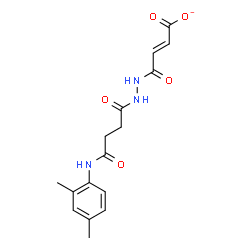 ChemSpider 2D Image | (2E)-4-(2-{4-[(2,4-Dimethylphenyl)amino]-4-oxobutanoyl}hydrazino)-4-oxo-2-butenoate | C16H18N3O5