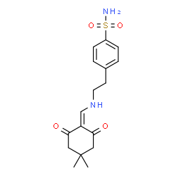ChemSpider 2D Image | 4-(2-{[(4,4-Dimethyl-2,6-dioxocyclohexylidene)methyl]amino}ethyl)benzenesulfonamide | C17H22N2O4S