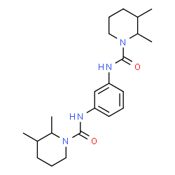 ChemSpider 2D Image | N,N'-1,3-Phenylenebis(2,3-dimethyl-1-piperidinecarboxamide) | C22H34N4O2
