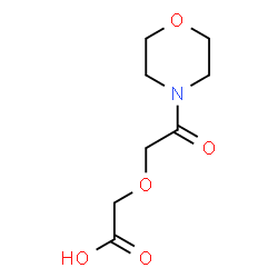 ChemSpider 2D Image | [2-(4-Morpholinyl)-2-oxoethoxy]acetic acid | C8H13NO5