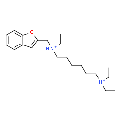 ChemSpider 2D Image | N-(1-Benzofuran-2-ylmethyl)-N,N',N'-triethyl-1,6-hexanediaminium | C21H36N2O