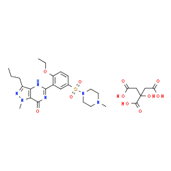 ChemSpider 2D Image | Sildenafil citrate | C28H38N6O11S