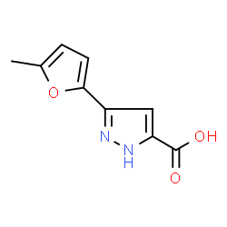ChemSpider 2D Image | 3-(5-Methyl-2-furyl)-1H-pyrazole-5-carboxylic acid | C9H8N2O3