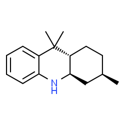 ChemSpider 2D Image | (3R,4aR,9aS)-3,9,9-Trimethyl-1,2,3,4,4a,9,9a,10-octahydroacridine | C16H23N
