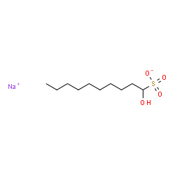 ChemSpider 2D Image | Sodium 1-hydroxy-1-decanesulfonate | C10H21NaO4S