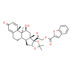 ChemSpider 2D Image | Triamcinolone furetonide | C33H35FO8