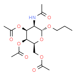 ChemSpider 2D Image | Propyl 2-acetamido-3,4,6-tri-O-acetyl-2-deoxy-alpha-L-talopyranoside | C17H27NO9