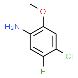 ChemSpider 2D Image | 4-Chloro-5-fluoro-2-methoxyaniline | C7H7ClFNO