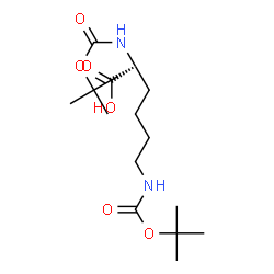 ChemSpider 2D Image | Boc-D-Lys(Boc)-OH | C16H30N2O6
