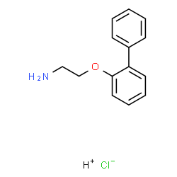 ChemSpider 2D Image | 2-(BIPHENYL-2-YLOXY)-ETHYLAMINE, HYDROCHLORIDE | C14H16ClNO