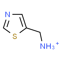 ChemSpider 2D Image | 1,3-Thiazol-5-ylmethanaminium | C4H7N2S