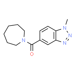ChemSpider 2D Image | 1-Azepanyl(1-methyl-1H-benzotriazol-5-yl)methanone | C14H18N4O