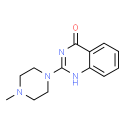 ChemSpider 2D Image | 2-(4-Methyl-1-piperazinyl)-4(1H)-quinazolinone | C13H16N4O