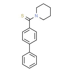 ChemSpider 2D Image | 4-Biphenylyl(1-piperidinyl)methanethione | C18H19NS