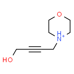 ChemSpider 2D Image | 4-(4-Hydroxy-2-butyn-1-yl)morpholin-4-ium | C8H14NO2