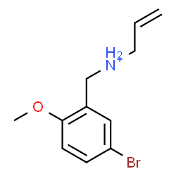 ChemSpider 2D Image | N-(5-Bromo-2-methoxybenzyl)-2-propen-1-aminium | C11H15BrNO