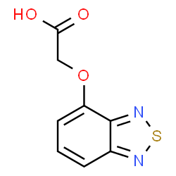 ChemSpider 2D Image | (2,1,3-Benzothiadiazol-4-yloxy)acetic acid | C8H6N2O3S