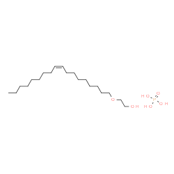 ChemSpider 2D Image | 2-[(9Z)-9-Octadecen-1-yloxy]ethanol - phosphoric acid (1:1) | C20H43O6P