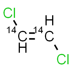 ChemSpider 2D Image | (E)-1,2-Dichloro(~14~C_2_)ethene | 14C2H2Cl2
