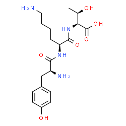 ChemSpider 2D Image | H-TYR-LYS-THR-OH | C19H30N4O6
