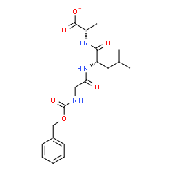 ChemSpider 2D Image | N-[(Benzyloxy)carbonyl]glycyl-N-[(1S)-1-carboxylatoethyl]-L-leucinamide | C19H26N3O6