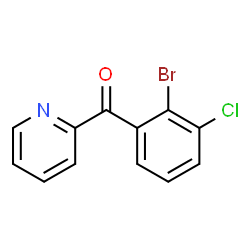 ChemSpider 2D Image | (2-Bromo-3-chlorophenyl)(2-pyridinyl)methanone | C12H7BrClNO