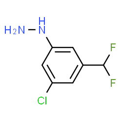 ChemSpider 2D Image | [3-Chloro-5-(difluoromethyl)phenyl]hydrazine | C7H7ClF2N2