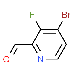 ChemSpider 2D Image | 4-Bromo-3-fluoro-2-pyridinecarbaldehyde | C6H3BrFNO