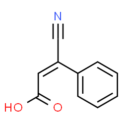 ChemSpider 2D Image | (2E)-3-Cyano-3-phenylacrylic acid | C10H7NO2