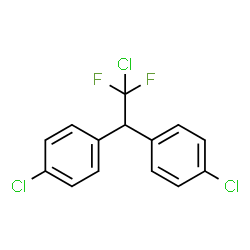 ChemSpider 2D Image | 1,1'-(2-Chloro-2,2-difluoro-1,1-ethanediyl)bis(4-chlorobenzene) | C14H9Cl3F2