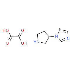 ChemSpider 2D Image | 1-(Pyrrolidin-3-yl)-1H-1,2,4-triazole oxalate | C8H12N4O4