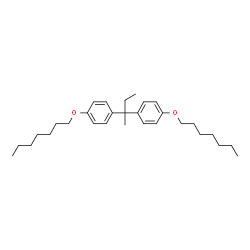 ChemSpider 2D Image | 1,1'-(2,2-Butanediyl)bis[4-(heptyloxy)benzene] | C30H46O2