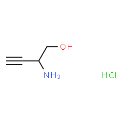 ChemSpider 2D Image | 2-Amino-3-butyn-1-ol hydrochloride (1:1) | C4H8ClNO