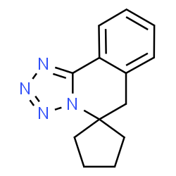 ChemSpider 2D Image | 6'H-Spiro[cyclopentane-1,5'-tetrazolo[5,1-a]isoquinoline] | C13H14N4